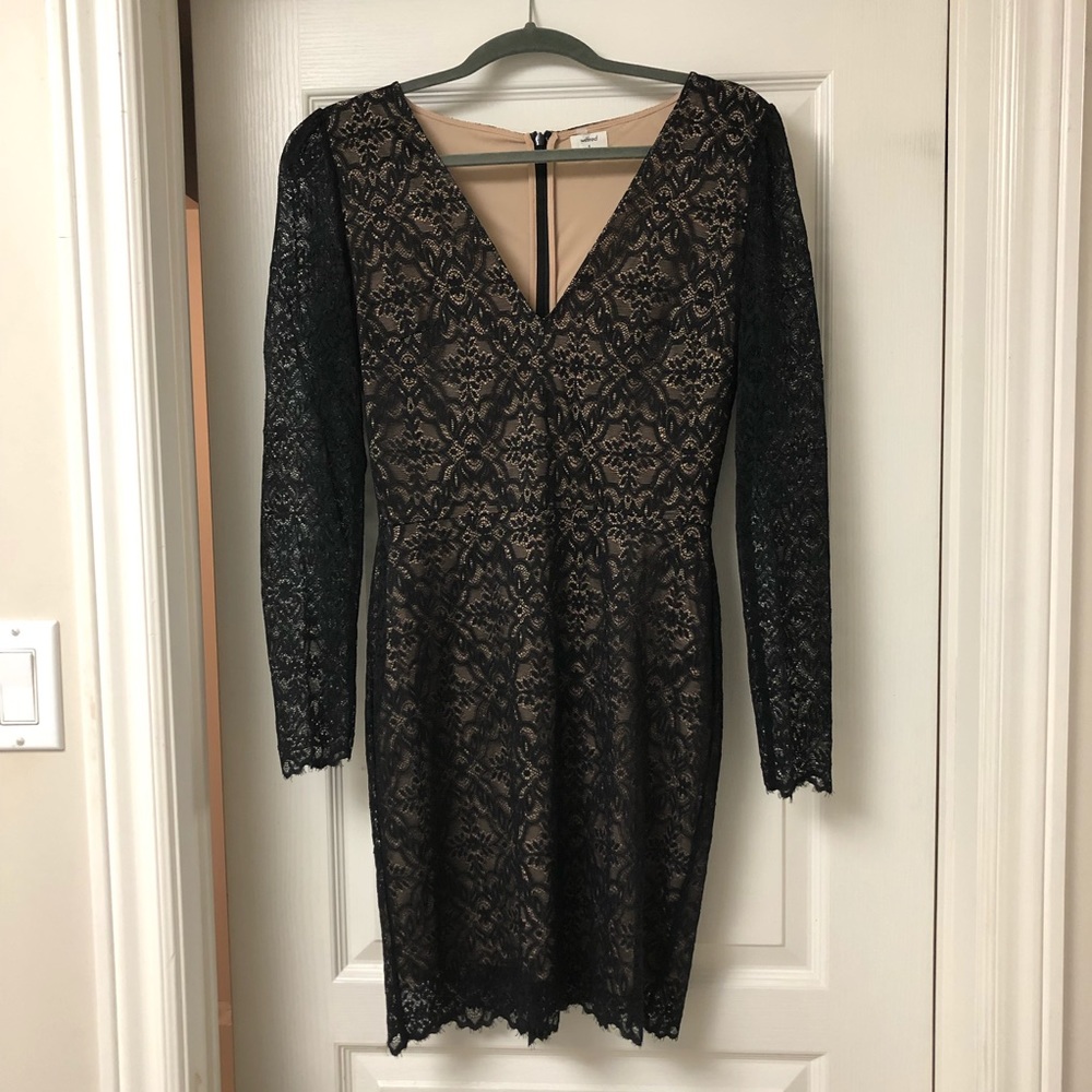 Wilfred black and nude party dress